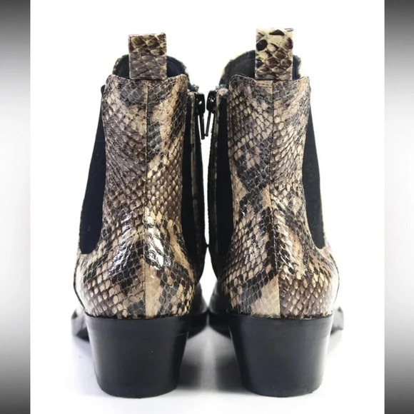 Jeffrey Campbell Poker Snake Ankle Boots Booties Silver Gray 37 Free People - Picture 7 of 9